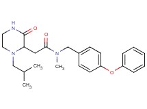 2-(1-isobutyl-3-oxo-2-piperazinyl)-N-methyl-N-(4-phenoxybenzyl)acetamide