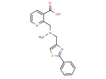 2-({methyl[(2-phenyl-1,3-thiazol-4-yl)methyl]amino}methyl)nicotinic acid