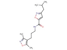 N-[3-(3,5-dimethyl-4-isoxazolyl)propyl]-3-isobutyl-5-isoxazolecarboxamide