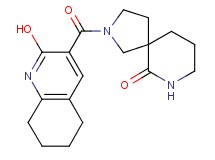 2-[(2-hydroxy-5,6,7,8-tetrahydro-3-quinolinyl)carbonyl]-2,7-diazaspiro[4.5]decan-6-one