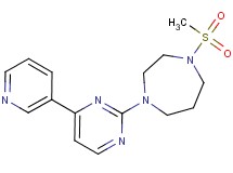 1-(methylsulfonyl)-4-[4-(3-pyridinyl)-2-pyrimidinyl]-1,4-diazepane