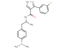 N-{2-[4-(dimethylamino)phenyl]-1-methylethyl}-3-(3-fluorophenyl)-1H-pyrazole-4-carboxamide