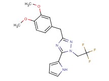 3-(3,4-dimethoxybenzyl)-5-(1H-pyrrol-2-yl)-1-(2,2,2-trifluoroethyl)-1H-1,2,4-triazole