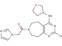 7-(1H-imidazol-1-ylacetyl)-N-(tetrahydrofuran-3-yl)-6,7,8,9-tetrahydro-5H-pyrimido[4,5-d]azepin-4-amine