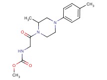 methyl {2-[2-methyl-4-(4-methylphenyl)-1-piperazinyl]-2-oxoethyl}carbamate