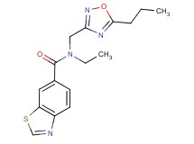 N-ethyl-N-[(5-propyl-1,2,4-oxadiazol-3-yl)methyl]-1,3-benzothiazole-6-carboxamide