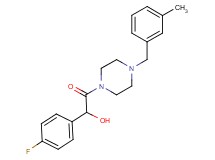 1-(4-fluorophenyl)-2-[4-(3-methylbenzyl)-1-piperazinyl]-2-oxoethanol