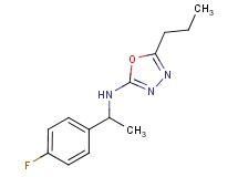 N-[1-(4-fluorophenyl)ethyl]-5-propyl-1,3,4-oxadiazol-2-amine
