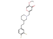 2-({3-[2-(3,4-difluorophenyl)ethyl]-1-piperidinyl}methyl)-5-methoxy-4H-pyran-4-one