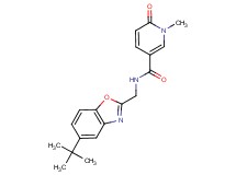 N-[(5-tert-butyl-1,3-benzoxazol-2-yl)methyl]-1-methyl-6-oxo-1,6-dihydropyridine-3-carboxamide