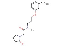 N-[3-(3-ethylphenoxy)propyl]-N-methyl-2-(2-oxopyrrolidin-1-yl)acetamide