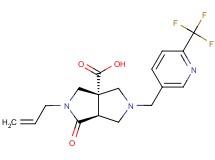 (3aS*,6aS*)-2-allyl-1-oxo-5-{[6-(trifluoromethyl)pyridin-3-yl]methyl}hexahydropyrrolo[3,4-c]pyrrole-3a(1H)-carboxylic acid