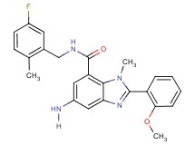 5-amino-N-(5-fluoro-2-methylbenzyl)-2-(2-methoxyphenyl)-1-methyl-1H-benzimidazole-7-carboxamide