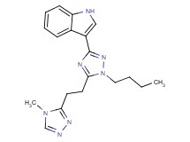 3-{1-butyl-5-[2-(4-methyl-4H-1,2,4-triazol-3-yl)ethyl]-1H-1,2,4-triazol-3-yl}-1H-indole
