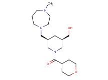 [(3R*,5R*)-5-[(4-methyl-1,4-diazepan-1-yl)methyl]-1-(tetrahydro-2H-pyran-4-ylcarbonyl)-3-piperidinyl]methanol