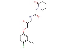 N-[3-(4-chloro-3-methylphenoxy)-2-hydroxypropyl]-2-(2-oxopiperidin-1-yl)acetamide