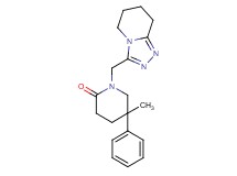 5-methyl-5-phenyl-1-(5,6,7,8-tetrahydro[1,2,4]triazolo[4,3-a]pyridin-3-ylmethyl)piperidin-2-one