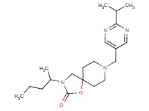 8-[(2-isopropylpyrimidin-5-yl)methyl]-3-(1-methylbutyl)-1-oxa-3,8-diazaspiro[4.5]decan-2-one