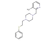 1-[(3-methyl-2-pyridinyl)methyl]-4-[2-(phenylthio)ethyl]piperazine