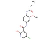 N-[4-(butyrylamino)-3-methoxyphenyl]-5-chloro-2-hydroxynicotinamide