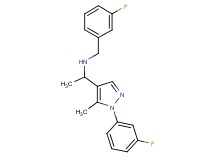 (3-fluorobenzyl){1-[1-(3-fluorophenyl)-5-methyl-1H-pyrazol-4-yl]ethyl}amine