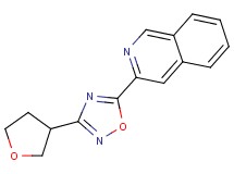 3-[3-(tetrahydrofuran-3-yl)-1,2,4-oxadiazol-5-yl]isoquinoline