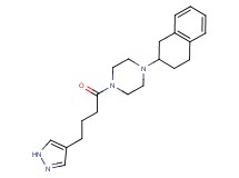 1-[4-(1H-pyrazol-4-yl)butanoyl]-4-(1,2,3,4-tetrahydro-2-naphthalenyl)piperazine