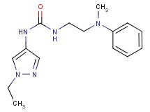 N-(1-ethyl-1H-pyrazol-4-yl)-N'-{2-[methyl(phenyl)amino]ethyl}urea