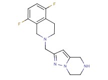 5,8-difluoro-2-(4,5,6,7-tetrahydropyrazolo[1,5-a]pyrazin-2-ylmethyl)-1,2,3,4-tetrahydroisoquinoline dihydrochloride