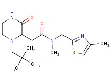 2-[1-(2,2-dimethylpropyl)-3-oxo-2-piperazinyl]-N-methyl-N-[(4-methyl-1,3-thiazol-2-yl)methyl]acetamide