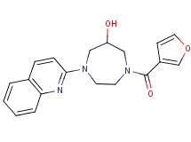 1-(3-furoyl)-4-quinolin-2-yl-1,4-diazepan-6-ol