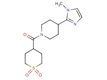 1-[(1,1-dioxidotetrahydro-2H-thiopyran-4-yl)carbonyl]-4-(1-methyl-1H-imidazol-2-yl)piperidine