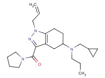 1-allyl-N-(cyclopropylmethyl)-N-propyl-3-(1-pyrrolidinylcarbonyl)-4,5,6,7-tetrahydro-1H-indazol-5-amine