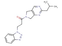 1-[3-(2-isobutyl-5,7-dihydro-6H-pyrrolo[3,4-d]pyrimidin-6-yl)-3-oxopropyl]-1H-1,2,3-benzotriazole