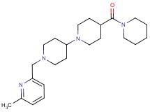 1'-[(6-methyl-2-pyridinyl)methyl]-4-(1-piperidinylcarbonyl)-1,4'-bipiperidine