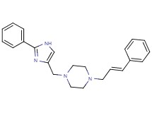 1-[(2-phenyl-1H-imidazol-4-yl)methyl]-4-[(2E)-3-phenyl-2-propen-1-yl]piperazine bis(trifluoroacetate)