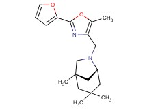(1S*,5R*)-6-{[2-(2-furyl)-5-methyl-1,3-oxazol-4-yl]methyl}-1,3,3-trimethyl-6-azabicyclo[3.2.1]octane