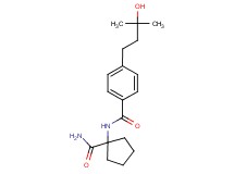 N-[1-(aminocarbonyl)cyclopentyl]-4-(3-hydroxy-3-methylbutyl)benzamide