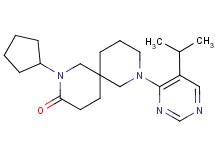 2-cyclopentyl-8-(5-isopropyl-4-pyrimidinyl)-2,8-diazaspiro[5.5]undecan-3-one