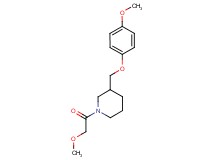 1-(methoxyacetyl)-3-[(4-methoxyphenoxy)methyl]piperidine