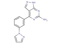 4-[3-(1H-pyrazol-1-yl)phenyl]-1H-pyrazolo[3,4-d]pyrimidin-6-amine
