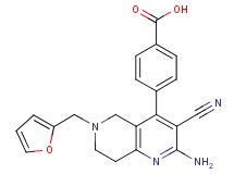 4-[2-amino-3-cyano-6-(2-furylmethyl)-5,6,7,8-tetrahydro-1,6-naphthyridin-4-yl]benzoic acid