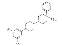 1'-(4,6-dimethylpyrimidin-2-yl)-4-phenyl-1,4'-bipiperidine-4-carbonitrile