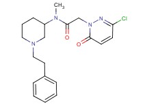2-(3-chloro-6-oxo-1(6H)-pyridazinyl)-N-methyl-N-[1-(2-phenylethyl)-3-piperidinyl]acetamide