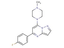 5-(4-fluorophenyl)-7-(4-methyl-1-piperazinyl)pyrazolo[1,5-a]pyrimidine