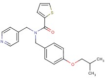 N-(4-isobutoxybenzyl)-N-(4-pyridinylmethyl)-2-thiophenecarboxamide