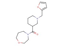 4-{[1-(2-furylmethyl)-3-piperidinyl]carbonyl}-1,4-oxazepane trifluoroacetate