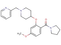 2-({4-[5-methoxy-2-(1-pyrrolidinylcarbonyl)phenoxy]-1-piperidinyl}methyl)pyridine