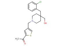 1-(4-{[4-(2-chlorobenzyl)-4-(hydroxymethyl)-1-piperidinyl]methyl}-2-thienyl)ethanone