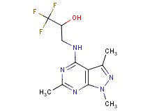 1,1,1-trifluoro-3-[(1,3,6-trimethyl-1H-pyrazolo[3,4-d]pyrimidin-4-yl)amino]-2-propanol